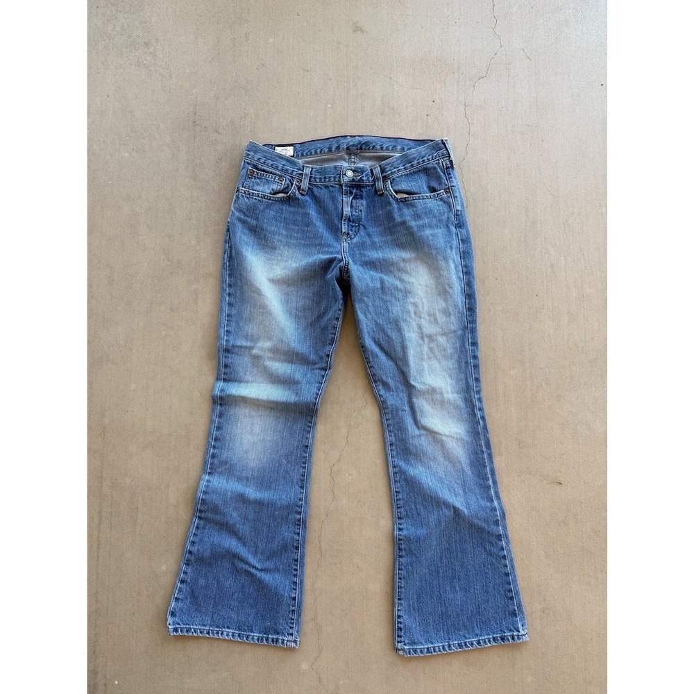 Abercrombie & Fitch Y2K Flare Jeans 34x29 Low Rise‎ Button Fly Denim